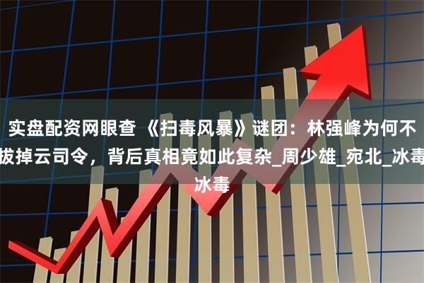 实盘配资网眼查 《扫毒风暴》谜团：林强峰为何不拔掉云司令，背后真相竟如此复杂_周少雄_宛北_冰毒